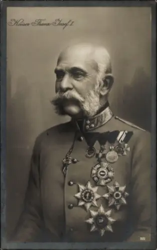 Ak Kaiser Franz Joseph I., Portrait in Uniform