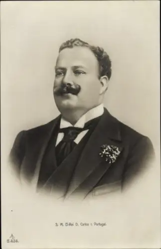 Ak König Carlos I. von Portugal, Don Carlos I., Portrait