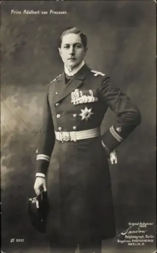 Ak Prinz Adalbert von Preußen, Portrait in Uniform