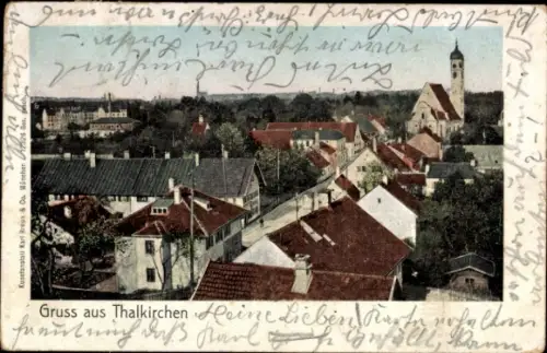 Ak Thalkirchen München, Totalansicht
