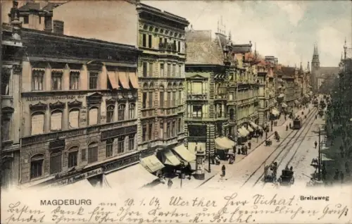 Ak Magdeburg an der Elbe, Breite Weg