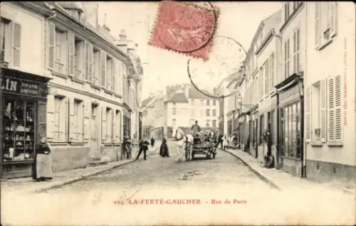 CPA La Ferté Gaucher Seine et Marne, Rue de Paris