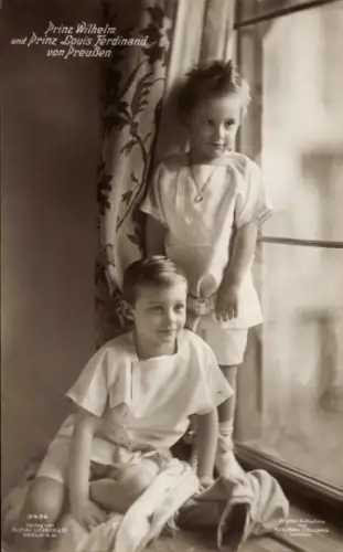 Ak Prinz Wilhelm von Preußen, Prinz Louis Ferdinand, Kinderportrait