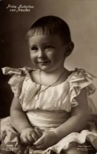 Ak Prinz Hubertus von Preußen, Kinderportrait