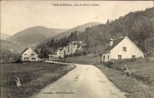 CPA Ballon d'Alsace Vosges, Vallée de Malvaux