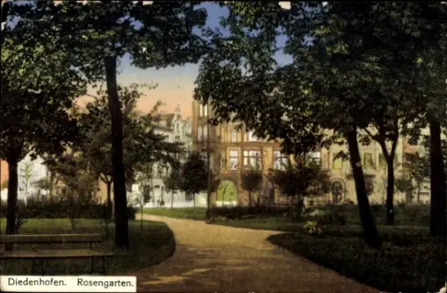 Ak Thionville Diedenhofen Lothringen Moselle, Rosengarten