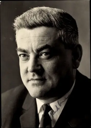 Foto Ak Politiker Horst Ehmke, Portrait, Autogramm