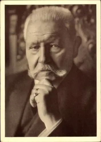 Ak Reichspräsident Paul von Hindenburg, Portrait