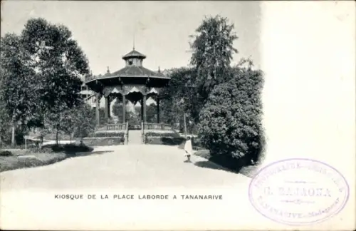 Ak Antananarivo Tananarive Madagaskar, Kiosk, Platz Laborde,  Madagascar