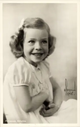 Ak Prinzessin Christina von Schweden, Portrait, 1948