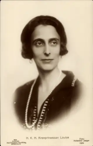 Ak Kronprinzessin Louise, Louise Mountbatten, Portrait