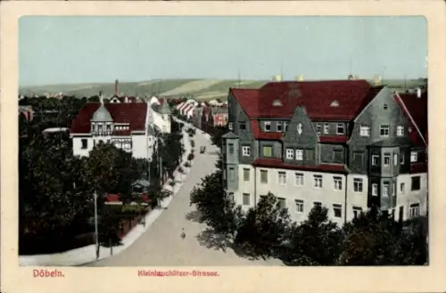 Ak Kleinbauchlitz Döbeln in Sachsen, Kleinbauchlitzer-Strasse, Häuser, Straßenansicht