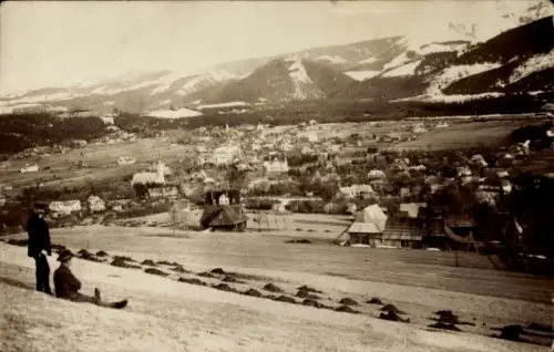 Foto Ak Zakopane Hohe Tatra Polen, Panorama