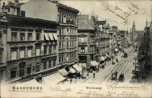 Ak Magdeburg an der Elbe, Breite Weg