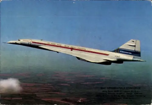 Ak Überschallflugzeug BAC Aerospatiale Concorde