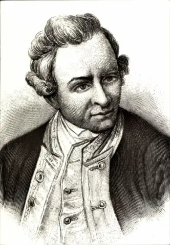 Ak Britischer Seefahrer James Cook, Portrait