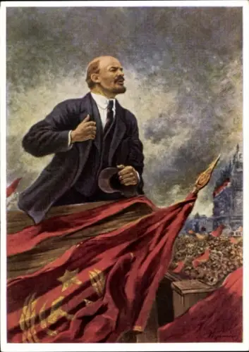 Künstler Ak Wladimir Iljitsch Lenin, Russischer Revolutionär, Portrait
