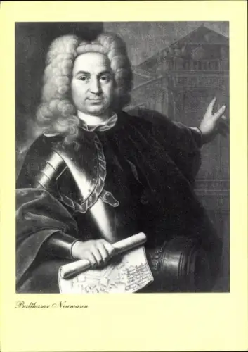 Künstler Ak Baumeister Balthasar Neumann, Portrait