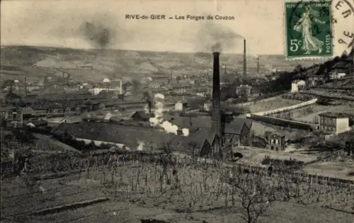 Ak Rive de Gier Loire, Les Forges de Couzon