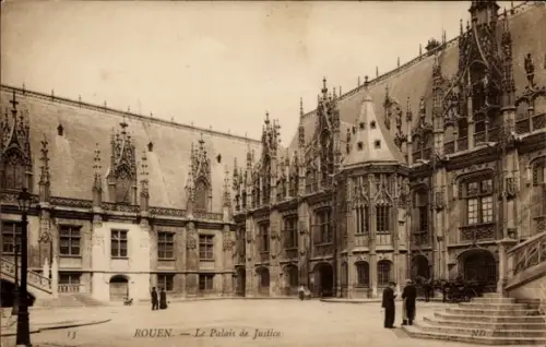 Ak Rouen Seine Maritime, Palais de Justice