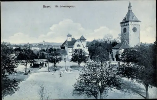 Ak Basel Stadt Schweiz, St. Johannsplatz