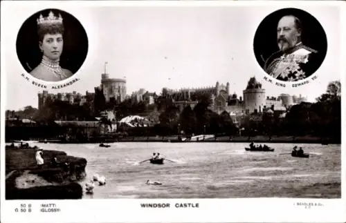 Ak Lewisham London City, Windsor Castle, Queen Alexandra, King Edward VII.