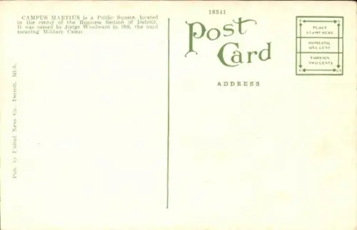 Ak Detroit Michigan USA, Campus Martius