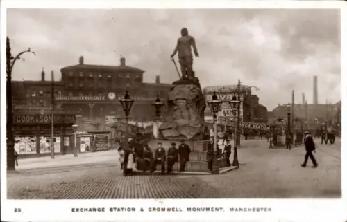 PC Manchester England, Exchange Station and Cromwell Monument
