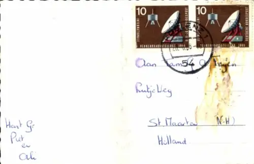 Ak Rhens am Rhein, Gesamtansicht