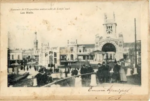 Set von 15 AK zusmmenhängend im Umschlag "Exposition universelle de Liège de 1905"