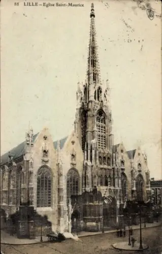 Ak Lille Nord, Eglise Saint-Maurice,  Kirche,  Abbildung