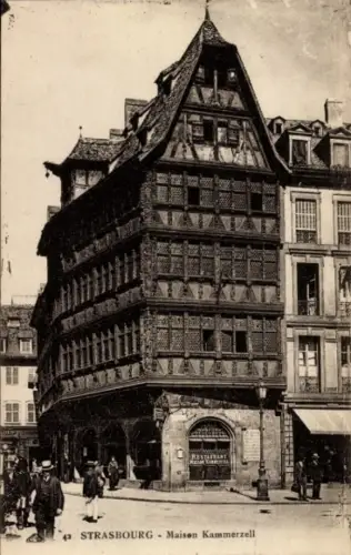 Ak Strasbourg Straßburg Elsass Bas Rhin, Maison Kammerzell