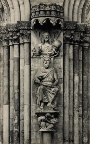 Ak Strasbourg Straßburg Elsass Bas Rhin, Salomon, Thüren des südlichen Querschiffes