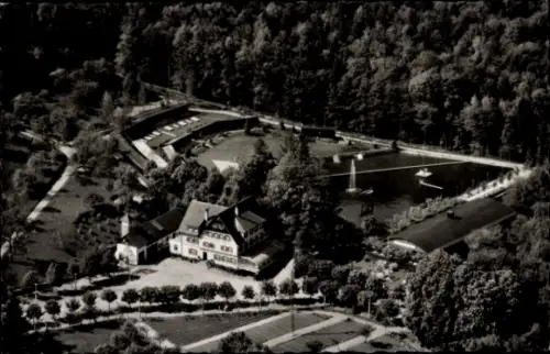 Ak Baienfurt, Kurhaus Waldbad, Fliegeraufnahme