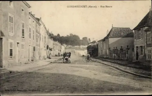 Ak Gondrecourt le Chateau Meuse, Rue Neuve, Auto