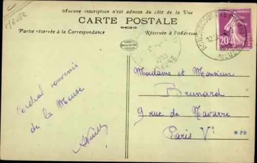 Ak Gondrecourt Meuse, Panorama, La Scierie