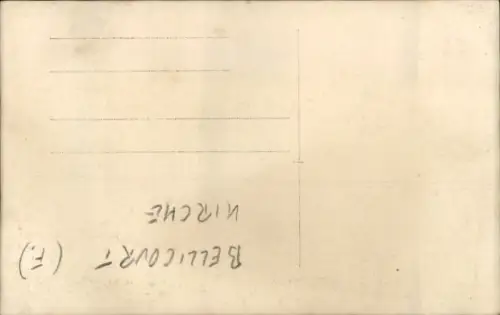 Ak Bellicourt Aisne, zerstörte Kirche