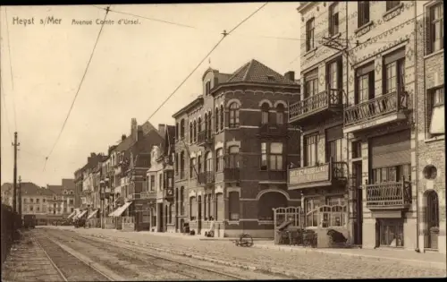 Ak Knokke Heist Heyst Knocke sur Mer Westflandern, Avenue Comtel d'Ursel