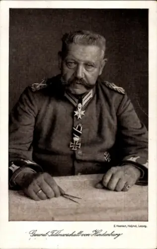 Ak Generalfeldmarschall Paul von Hindenburg, Portrait