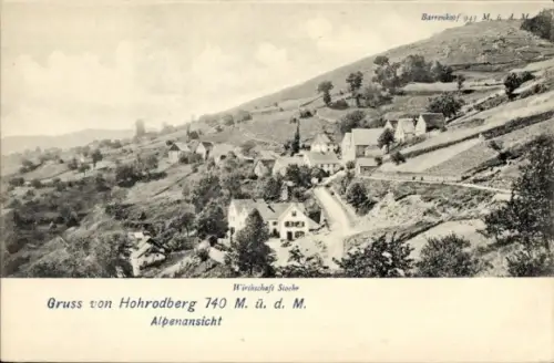 Ak Hohrodberg Elsass Haut Rhin, Gesamtansicht