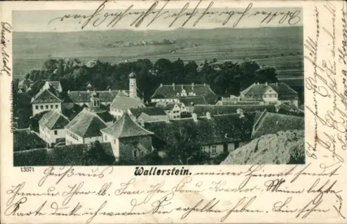 Ak Wallerstein in Schwaben, Teilansicht