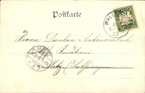 Ak Wallerstein in Schwaben, Teilansicht