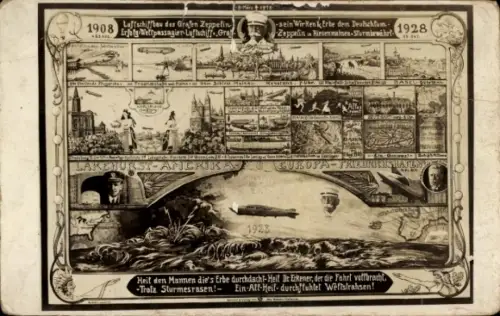 Ak Luftschiff, Zeppelin, Erfinder Graf Zeppelin