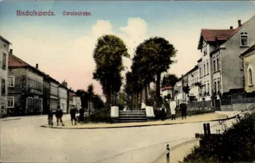 Ak Bischofswerda im Kreis Bautzen, Carolastraße