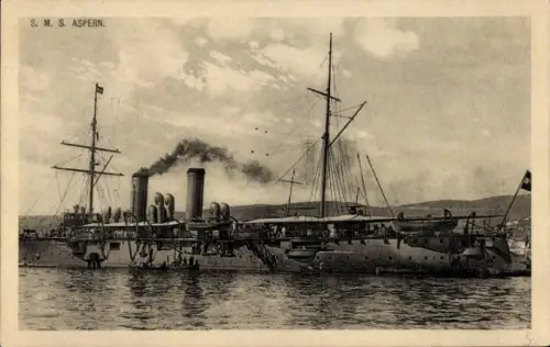 Ak KuK-Marine, Kleiner Kreuzer S.M.S. Aspern