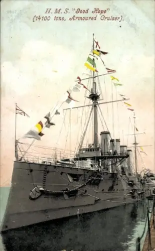 Ak Britisches Kriegsschiff, Panzerkreuzer H.M.S. Good Hope