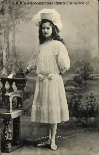 Ak Großherzogin Marie Adelaide von Luxemburg