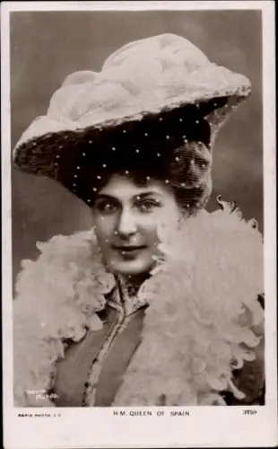 Ak Victoria Eugénie von Battenberg, Königin von Spanien