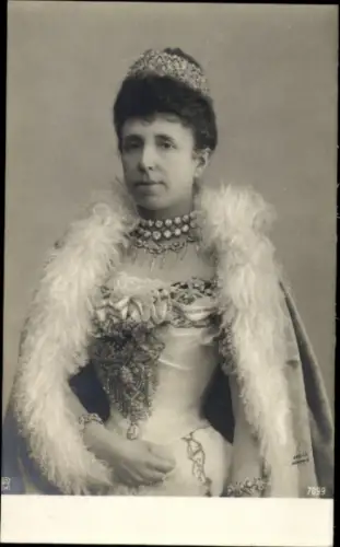 Ak Königinmutter Maria Christine, Portrait