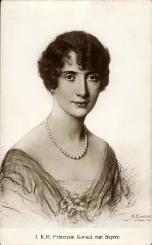 Künstler Ak Enrie, A., Prinzessin Konrad von Bayern